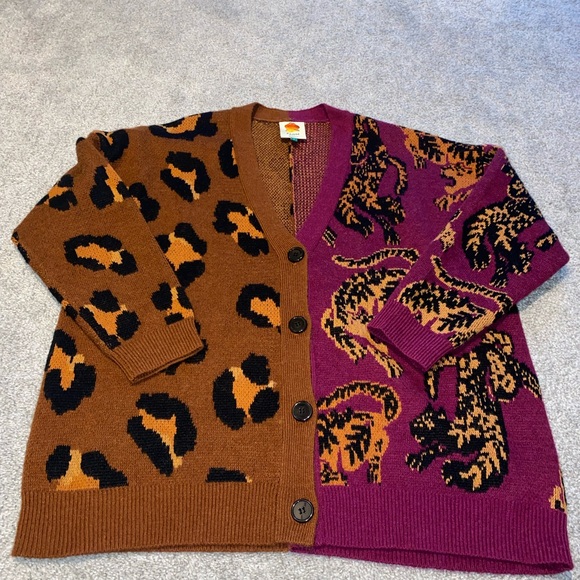 Farm Rio Leopard Cardigan - Picture 2 of 8